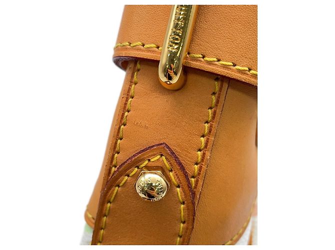 Louis Vuitton Monogram Multicolore Schultertasche Weiß Rot - Ansicht 9