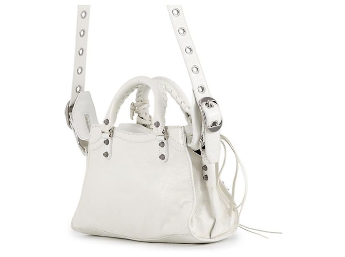 Borsa Balenciaga Neo Cagole XS Bianco - vista 2