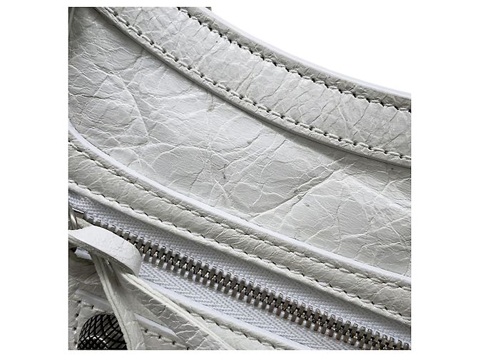 Borsa Balenciaga Neo Cagole XS Bianco - vista 8