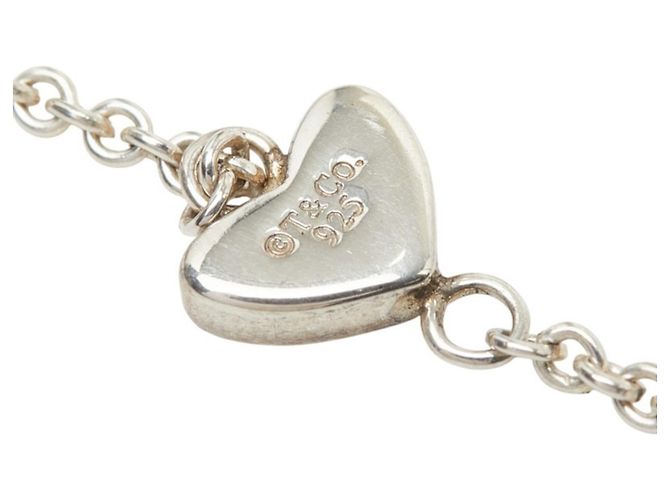 Autre Marque Collana a catena lariat Open Heart Link Tiffany & Co. Elsa Peretti Argento - vista 4