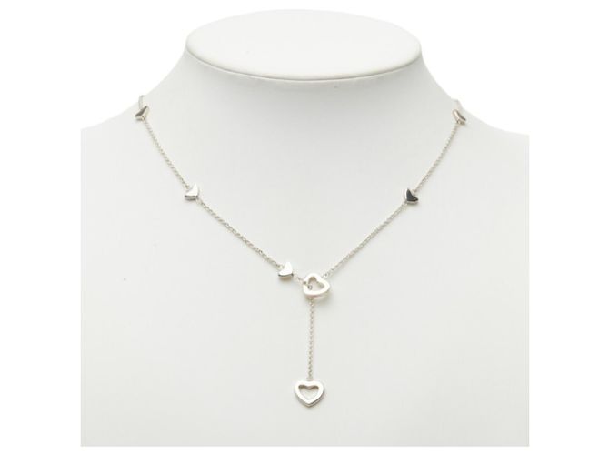 Autre Marque Collana a catena lariat Open Heart Link Tiffany & Co. Elsa Peretti Argento - vista 6