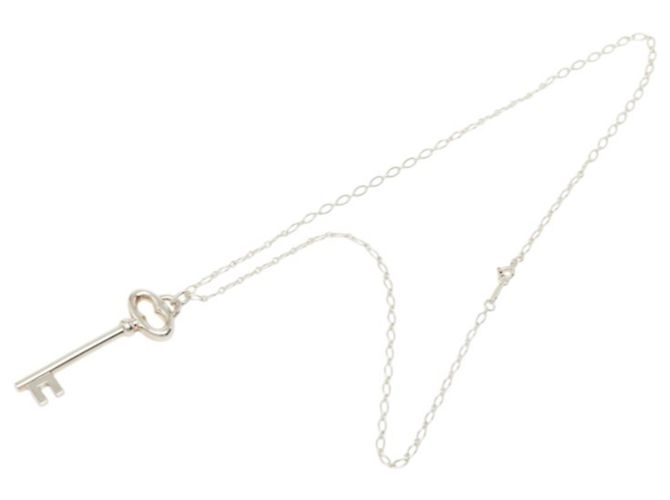 Autre Marque Collana con pendente a chiave ovale Tiffany & Co. in argento 925 - vista 6