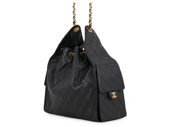 Chanel Matelassé Medium Schultertasche Schwarz - Ansicht 2