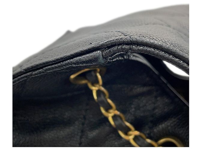 Chanel Matelassé Medium Schultertasche Schwarz - Ansicht 8