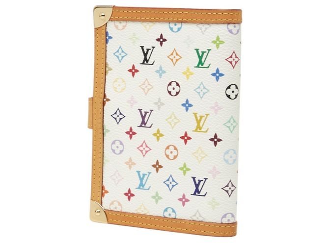 Louis Vuitton Monogram Multicolor Agenda PM Marrone Bianco Multicolore - vista 2