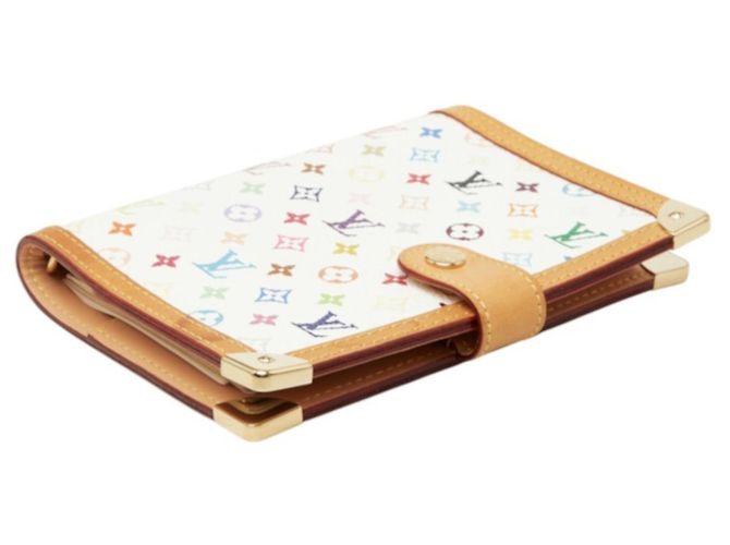 Louis Vuitton Monogram Multicolor Agenda PM Marrone Bianco Multicolore - vista 4