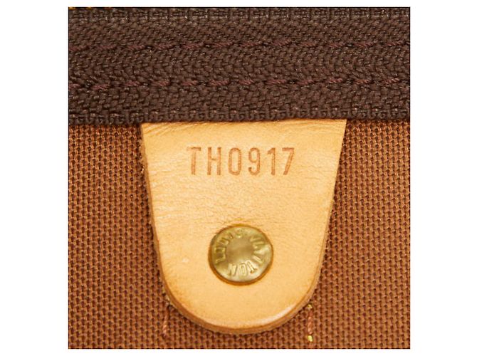 Borsa Boston Louis Vuitton Monogram Keepall Bandoulière 45 Marrone - vista 9
