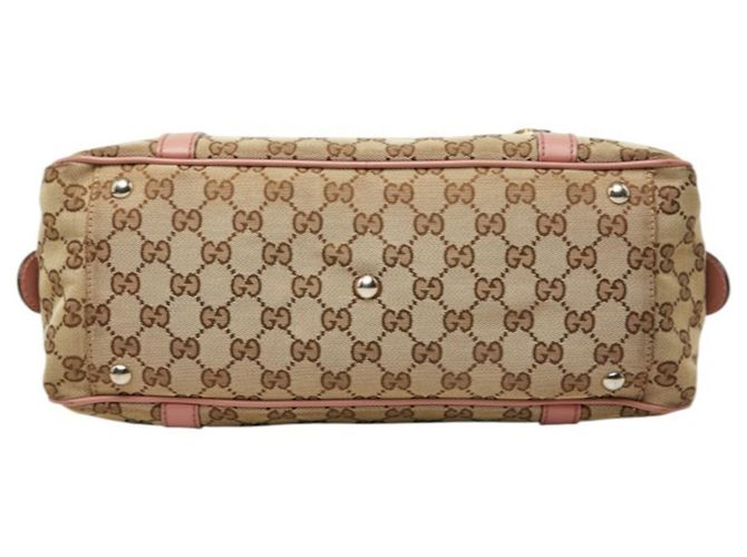 Bolso Gucci GG Canvas Twins Rosa Beige - vista 3