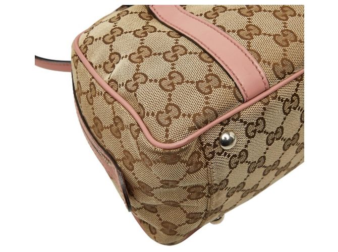 Bolso Gucci GG Canvas Twins Rosa Beige - vista 5