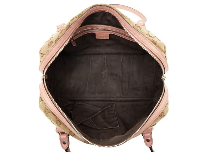 Bolso Gucci GG Canvas Twins Rosa Beige - vista 8