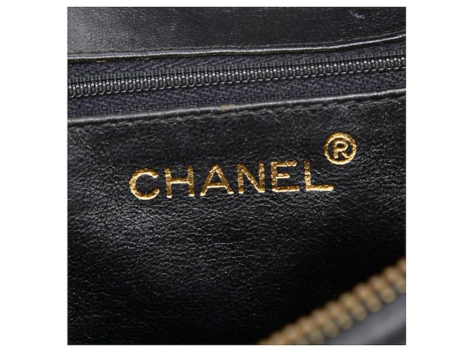 Borsa a tracolla Chanel Chevron V-Stitch Coco Mark Chain Nero - vista 10