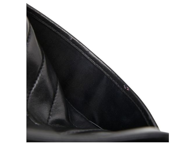 Borsa a tracolla Chanel Chevron V-Stitch Coco Mark Chain Nero - vista 8
