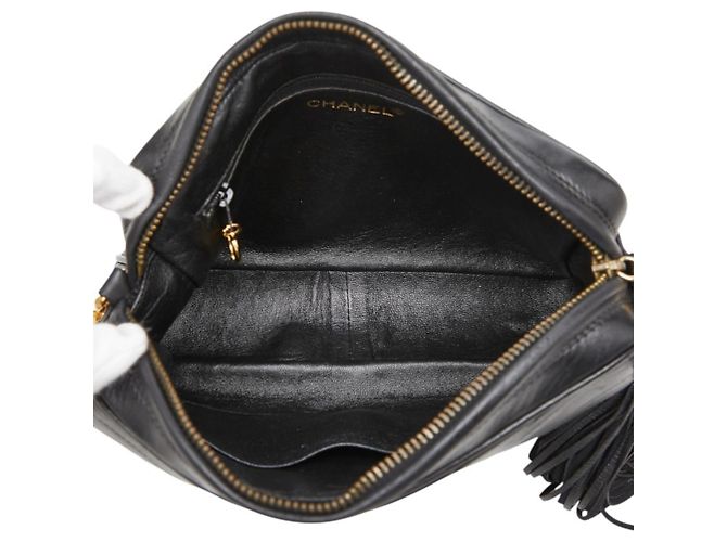 Borsa a tracolla Chanel Chevron V-Stitch Coco Mark Chain Nero - vista 9
