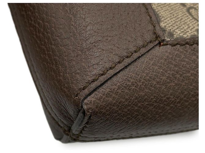 Gucci Ophidia GG Supreme Große Ledertote Braun - Ansicht 7