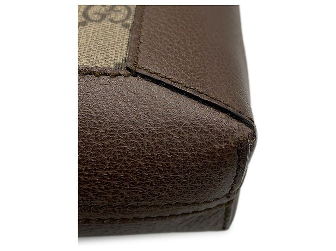 Gucci Ophidia GG Supreme Große Ledertote Braun - Ansicht 8