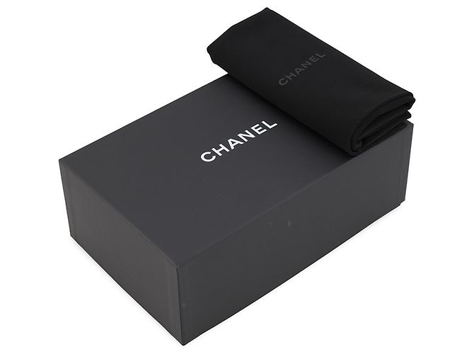 Portafoglio con catena Chanel in pelle d'agnello nera Nero - vista 17