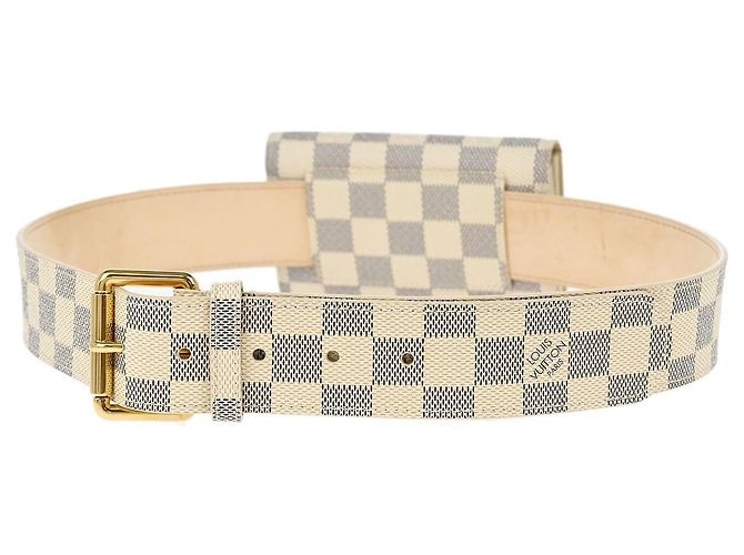 Louis Vuitton Solo Belt Damier Ebene White - view 2