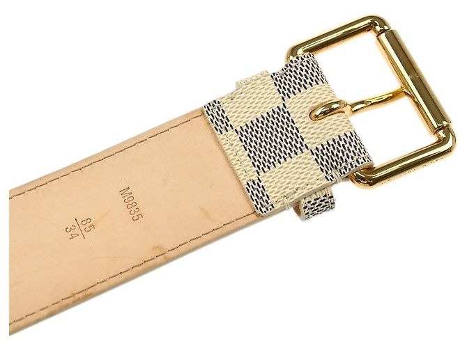Louis Vuitton Solo Belt Damier Ebene White - view 6