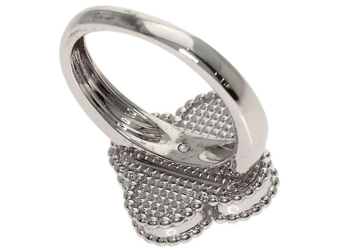 Van Cleef & Arpels Vintage Alhambra Ring aus Perlmutt und Diamanten - Ansicht 10