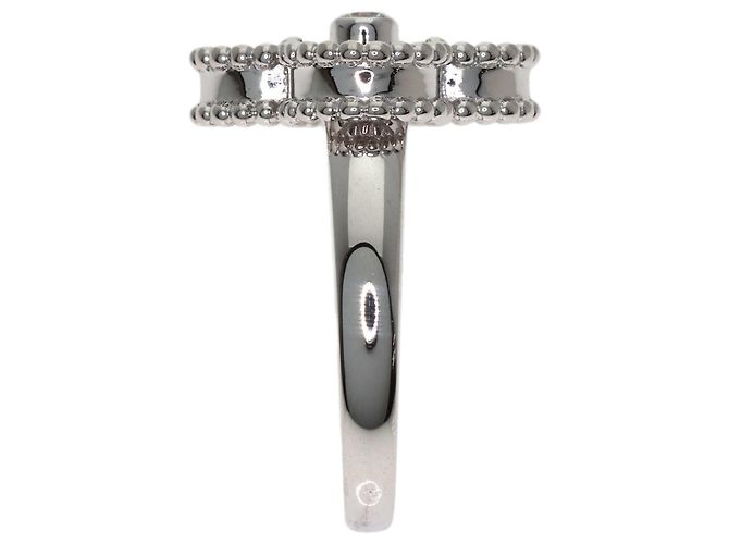 Van Cleef & Arpels Vintage Alhambra Ring aus Perlmutt und Diamanten - Ansicht 3