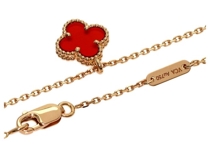 Van Cleef & Arpels Sweet Alhambra Karneol Halskette - Ansicht 2