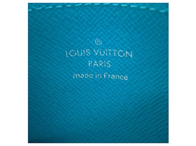 Louis Vuitton Monogram Eclipse Business Card Case Braun Türkis - Ansicht 7