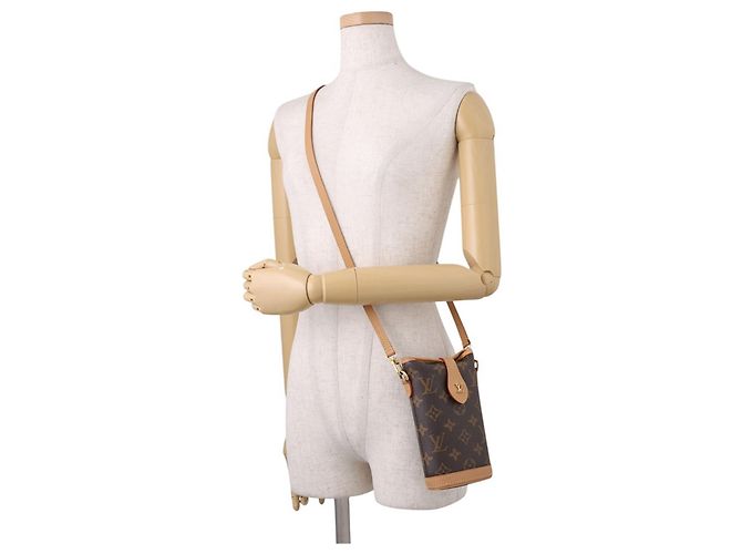 Bolso de hombro Fold Me Monogram Louis Vuitton Castaño - vista 4