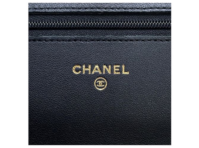 Chanel Classic Matelassé Chain Wallet Schwarz - Ansicht 14