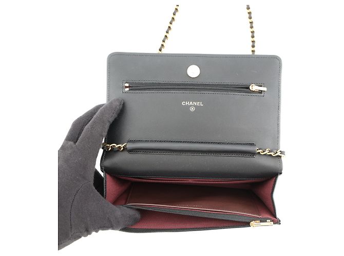 Chanel Classic Matelassé Chain Wallet Schwarz - Ansicht 6