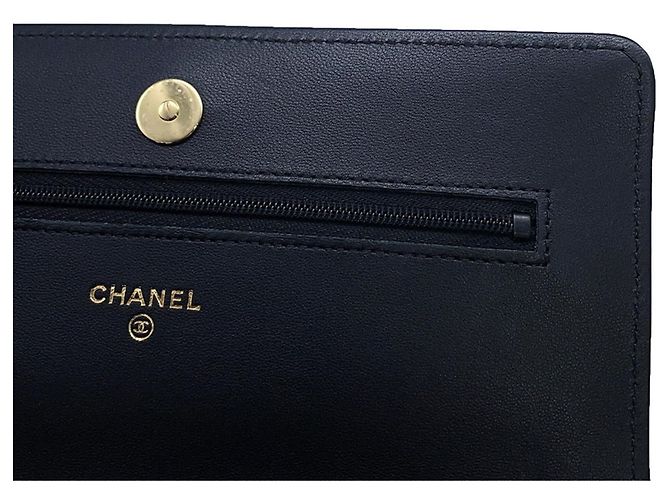 Chanel Classic Matelassé Chain Wallet Schwarz - Ansicht 9