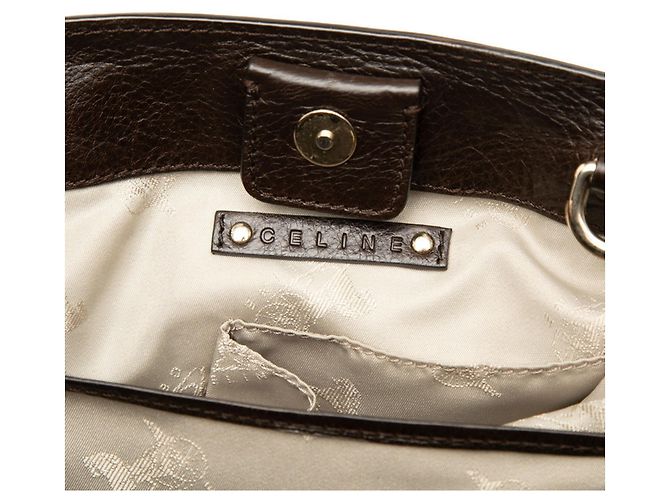 Céline Bolsa de mão/Bolsa de ombro Celine em couro marrom - vista 5