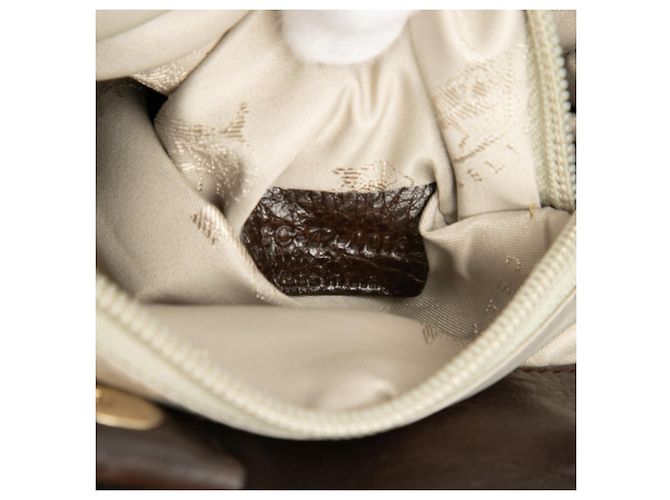 Céline Bolsa de mão/Bolsa de ombro Celine em couro marrom - vista 6