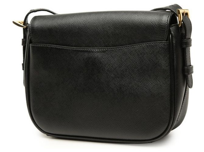 Saffiano Bolso bandolera Prada Logo Negro - vista 2