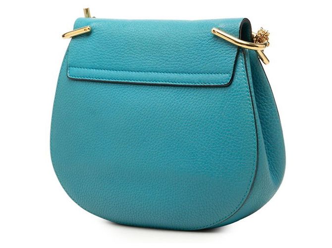 Borsa a tracolla Chloé Drew Chain Blu D'oro - vista 2