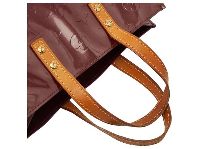 Borsa Louis Vuitton Monogram Vernis Lead PM Bordò Porpora - vista 4