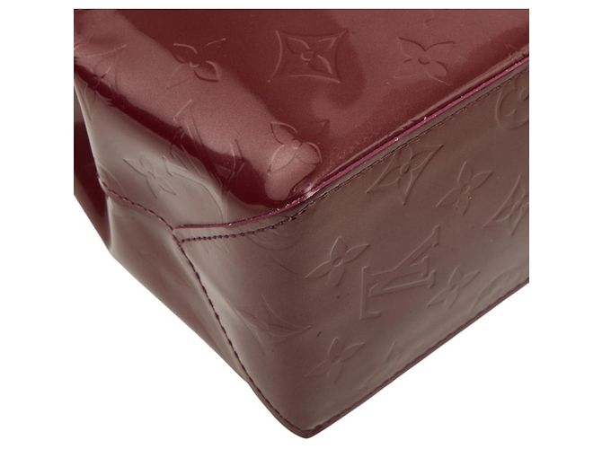 Borsa Louis Vuitton Monogram Vernis Lead PM Bordò Porpora - vista 8