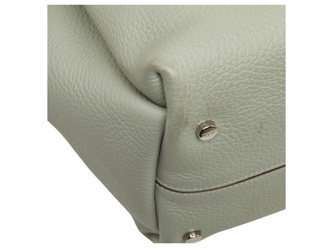 Tod's Handtasche aus hellgrünem Leder - Ansicht 5