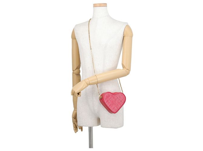 Borsa a tracolla Louis Vuitton Monogram Chain Rosa - vista 4