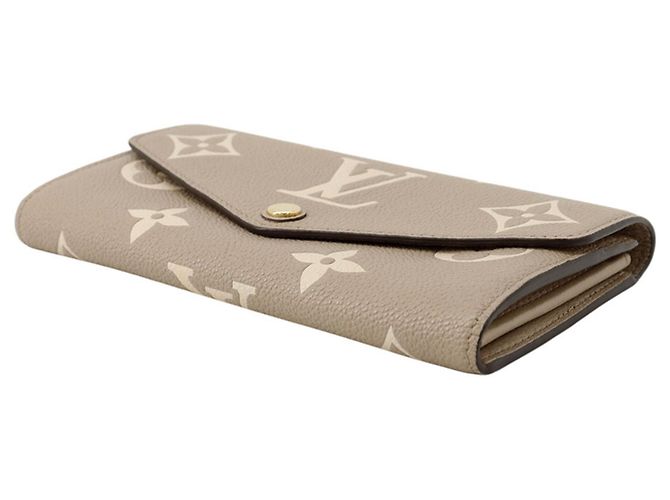 Sarah Cartera Larga Louis Vuitton Monogram Empreinte Gris - vista 2