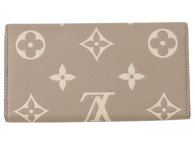 Sarah Cartera Larga Louis Vuitton Monogram Empreinte Gris - vista 3