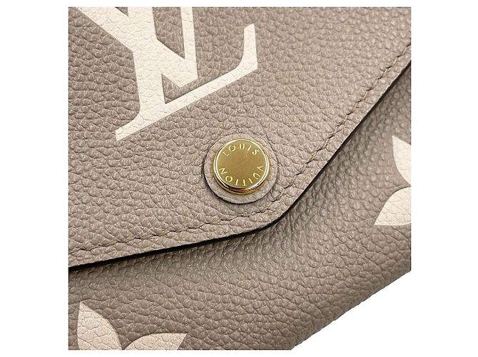 Sarah Cartera Larga Louis Vuitton Monogram Empreinte Gris - vista 7
