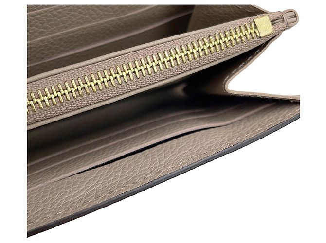 Sarah Cartera Larga Louis Vuitton Monogram Empreinte Gris - vista 8