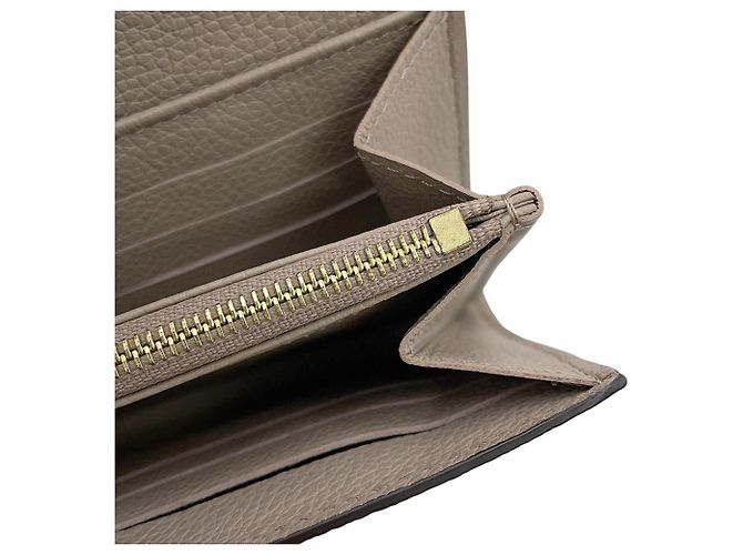 Sarah Cartera Larga Louis Vuitton Monogram Empreinte Gris - vista 9