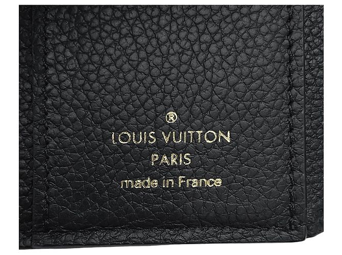 Louis Vuitton Monogram Empreinte Tri-fold Geldbörse Schwarz - Ansicht 12