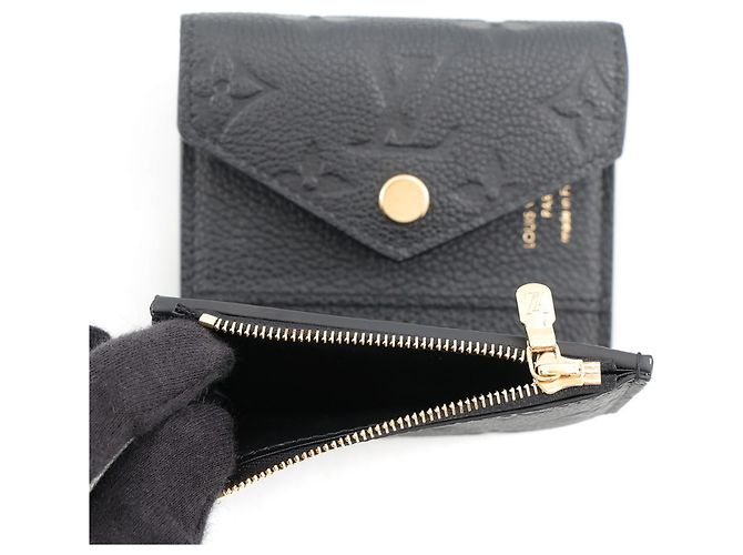 Louis Vuitton Monogram Empreinte Tri-fold Geldbörse Schwarz - Ansicht 6