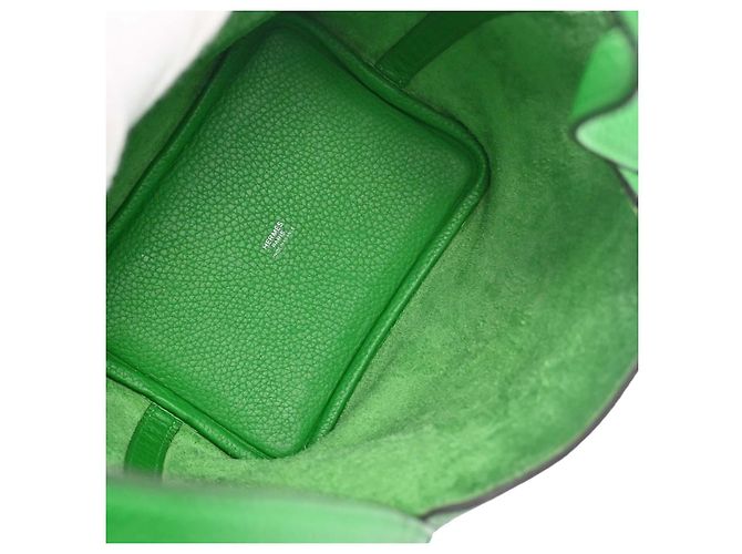 Hermès Hermes Picotin Lock Clemence MM Verde - vista 3