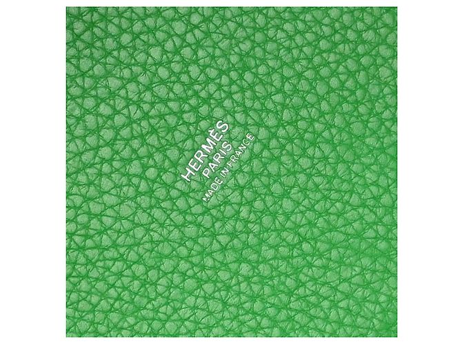Hermès Hermes Picotin Lock Clemence MM Verde - vista 4