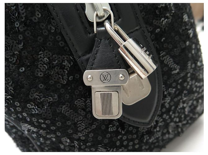 BORSA A MANO LOUIS VUITTON SPEEDY 30 SUNSHINE EXPRESS SEQUINS M40801 Nero - vista 10