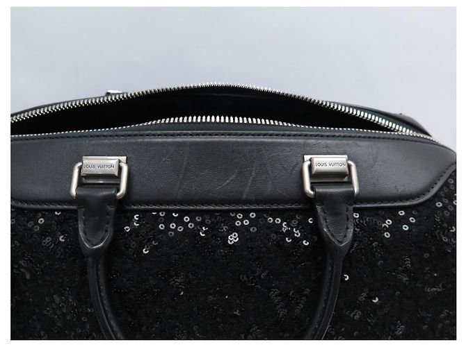BORSA A MANO LOUIS VUITTON SPEEDY 30 SUNSHINE EXPRESS SEQUINS M40801 Nero - vista 16
