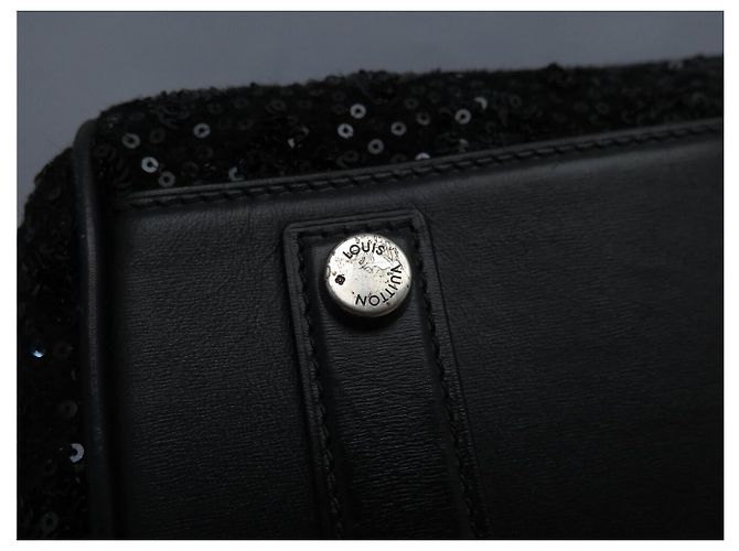 BORSA A MANO LOUIS VUITTON SPEEDY 30 SUNSHINE EXPRESS SEQUINS M40801 Nero - vista 17